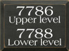 9x12 Charcoal board with White text

7786 Upper Level

7788 Lower Level