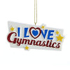 I Love Gymnastics Personalized Ornament