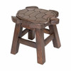 Turtle Carved Wooden Foot Stool
