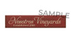 Customized Wood Painted Signs - Add Any Text Personalized For You 
SAMPLE 10x48" Burgundy board with Cream text