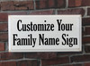 Customized Family Name Wood Painted Signs - Add Any Text Personalized For You