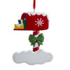 Red Mailbox Ornament For Personalization