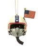 U.S. Air Force Helmet Personalized Ornament White With Flag