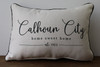 Your City - Home Sweet Home with Established Year - Personalized Pillow 12 x 20