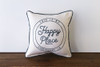 This Is My Happy Place with City, State - Personalized Square Pillow 16 x 16