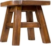 Hummingbird Step Stool Hand Carved