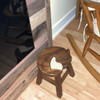 Customer Pic - Sleeping Fox Step Stool Hand Carved Solid Acacia Sturdy Wood Stool For Children or Adults 10x10.5x10