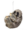 Furry Sloth Ornament 4in.