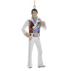 Elvis In Dragon White Suit Ornament 4.25in.