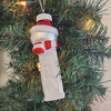 Snowman PEZ Dispenser Ornament  5.6 Inch H