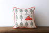 Laughing All The Way with Car at the Christmas Tree Farm Square Pillow