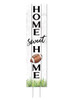 Home Sweet Home with Football - Outdoor Standing Lawn Sign 6x24