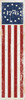 Hanging Wooden American Flag 1776 - 9x36
