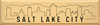 Salt Lake City Skyline - Large Vertical Wood Sign 9x36