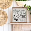 All You Need Is A Dog And The Lake - Wood Framed Sign