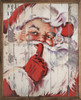 Santa Shhh - Whispering Santa Wood Framed Sign