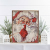 Santa Shhh - Whispering Santa Wood Framed Sign