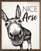 Nice Arse with Donkey - Wood Framed Sign