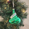 Hershey's Hugs Classic Green Glass Christmas Ornament 3.5 Inches