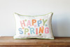 Happy Spring - Pastel with Flowers - Rectangle Pillow