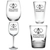 Custom Pickleball Club or Team Glassware Set of 4 - Choice of Wine Glass | Stemless Wine | Double Old Fashioned | Pint Glass