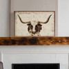 Longhorn Cow Art - Wood Framed Art - Multiple Sizes