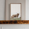 Highland and Baby Cattle - Wood Framed Art - Multiple Sizes
