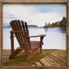 Looking Out On The Lake - Wood Framed Art - Multiple Sizes