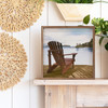 Looking Out On The Lake - Wood Framed Art - Multiple Sizes