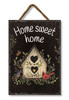 Birdhouse with Cardinal Home Sweet Home - Outdoor Hanging Sign 8x11in.