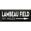 Black Mile Marker Sign with Personalized Destination