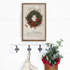 May The Joy And Fullness Of Christmas Live In Your Heart Every Day Of The Year with Wreath art by Bonnie Mohr on Wood Framed Sign