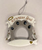 You Left Pawprints On My Heart cat memorial picture frame ornament