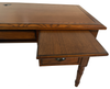 Writing Desk With Drawers Elegant Solid Oak With Turned Legs 60W x 24D x 30H