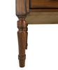 Writing Desk With Drawers Elegant Solid Oak With Turned Legs 60W x 24D x 30H