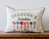 Personalized Grandma's Garden with Custom Grandchildren Names Pillow