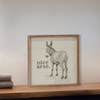 Nice Arse with Donkey Wood Framed Wall Sign Bathroom Humor