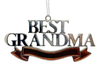 Best Grandma Ornament with banner