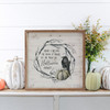 Crows Circling, The Moon Is Bright, 'Tis The Magic Of Halloween Night - Wood Framed Sign