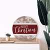 Merry Christmas with Snowflakes Circle Sign
