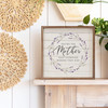 You're The Mother That Everyone Wishes They Had with purple floral wreath - Wood Framed Sign