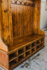 Mudroom Organizer 72 inch Rustic Reclaimed Wood Entranceway Bench