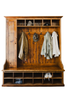 Mudroom Organizer 72 inch Rustic Reclaimed Wood Entranceway Bench