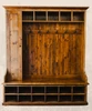 Mudroom Organizer 72 inch Rustic Reclaimed Wood Entranceway Bench