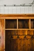 Entranceway Mudroom Hall Tree Bench 48 inch Reclaimed Wood + Door