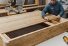 Handcrafted Reclaimed Barn Wood Mudroom Bench with Coat Hooks – 48 Inch | Artisan Entryway Storage