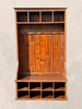 Entranceway Mudroom Organizer Bench With Coat Hooks 48 inch Rustic Reclaimed Wood