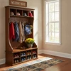 Handcrafted Reclaimed Barn Wood Mudroom Bench with Coat Hooks – 48 Inch | Artisan Entryway Storage