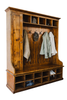 Mudroom Organizer 72 inch Rustic Reclaimed Wood Entranceway Bench