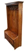 Settle Entranceway Bench Mudroom Organizer Rustic Reclaimed Wood